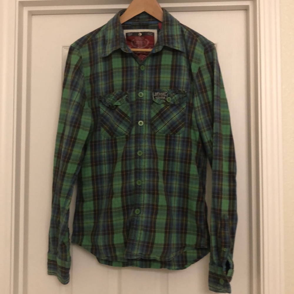 Authentic Superdry button up shirt